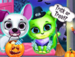 Utálatos ránctalanítás Halloween kutya játékház